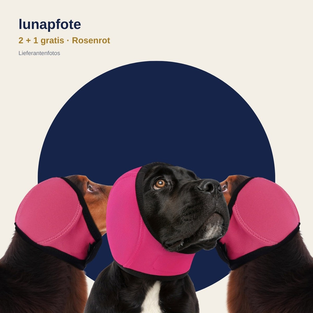 2 + 1 gratis: 3 Lunapfote Kapuzen in Rosenrot (Lieferantenfotos)